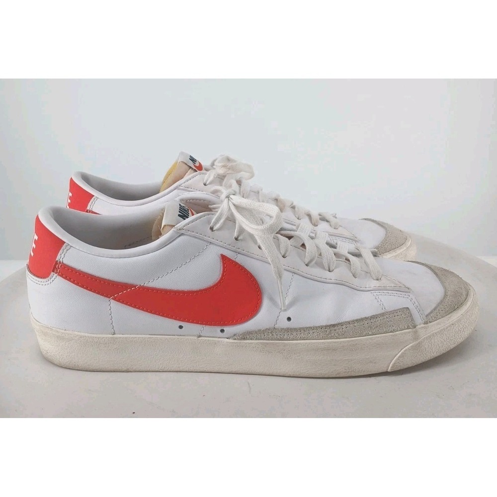 Nike Blazer Low Men's Sneakers Size 13 Orange Swoosh Basketball Shoes